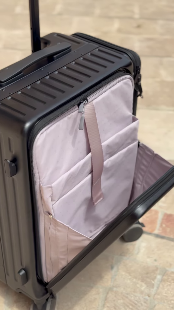 Expandable Carry-On Suitcase with Detachable Compartment and Spinner Wheels - Photo 6