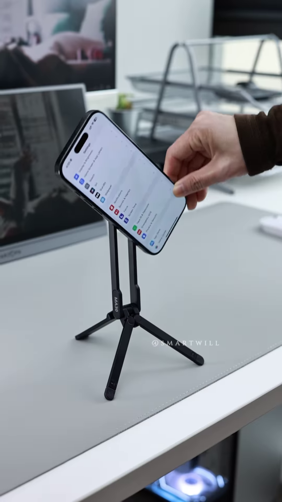 Adjustable Portable Phone Stand – Lightweight Tripod Holder for Smartphones and Mini Tablets - Photo 1
