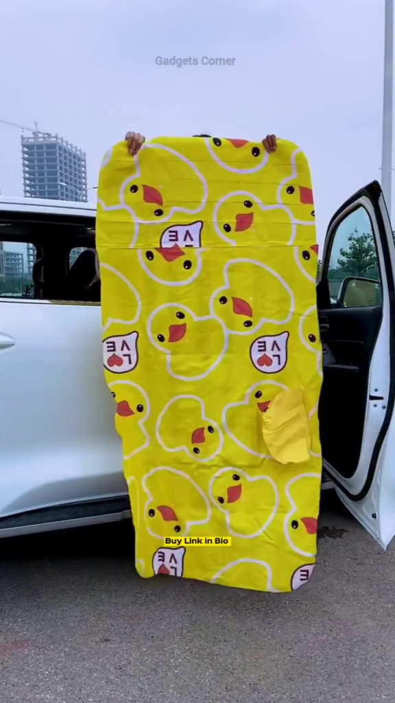 Inflatable Car Mattress with Cute Duck Design – Portable Backseat Bed for Road Trips and Camping - Photo 3