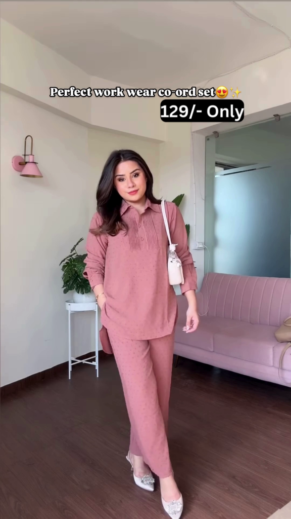 Comfortable Knit Co-ord Set with Textured Detail for Work or Casual Wear - Photo 3