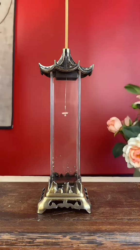 Tranquil Smoke Waterfall Incense Burner with Pagoda Design - Photo 3
