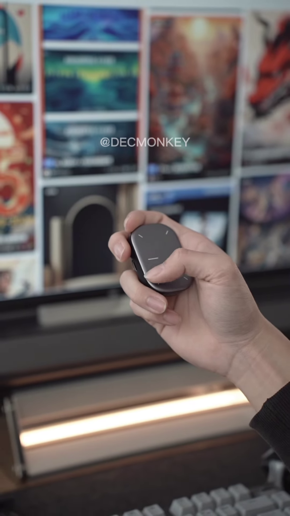 Ergonomic Wireless Mouse with Touch Scroll and Customizable Buttons - Photo 2