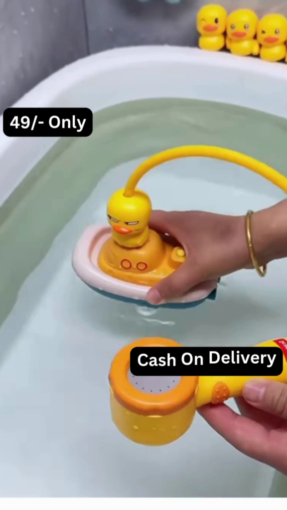 Cute Duck-Themed Baby Bath Shower Toy with Sprinkler - Photo 4