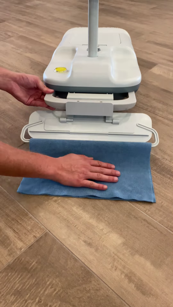 Hands-Free Microfiber Mop with Washable Pad for Floor Cleaning - Photo 1