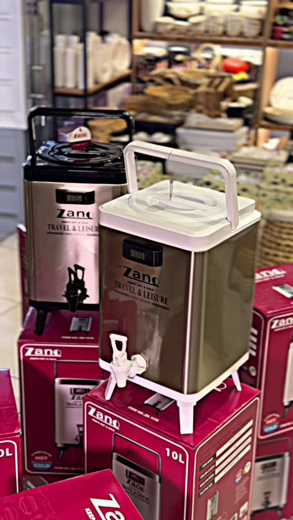 17.8L Portable Hot and Cold Water Dispenser for Travel and Leisure - Photo 1